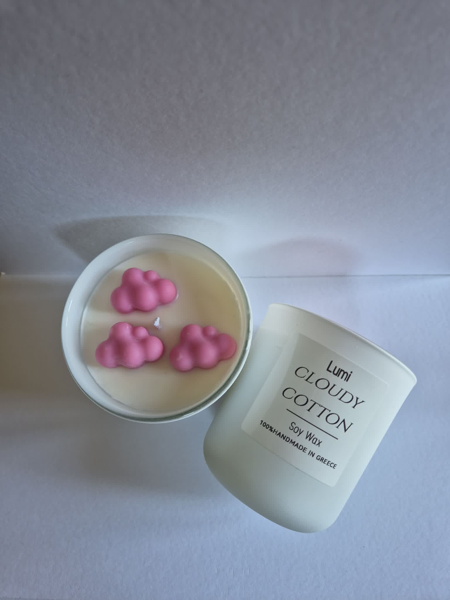 Χειροποίητο Κερί Σόγιας Cloudy Cotton